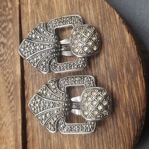 E248 vintage‎ avon bold romance RARE clip on earrings art deco